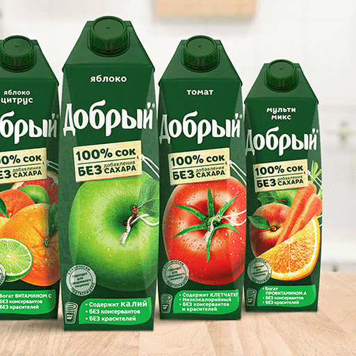Сок вишня 1л