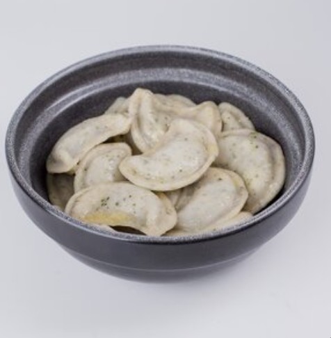 Вареники с жареной капустой