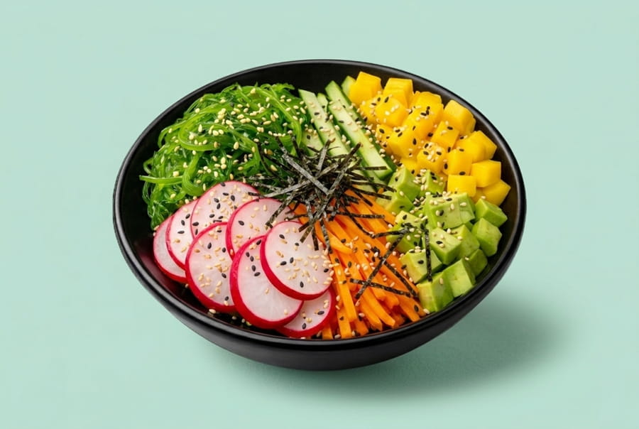 Поке с манго и авокадо