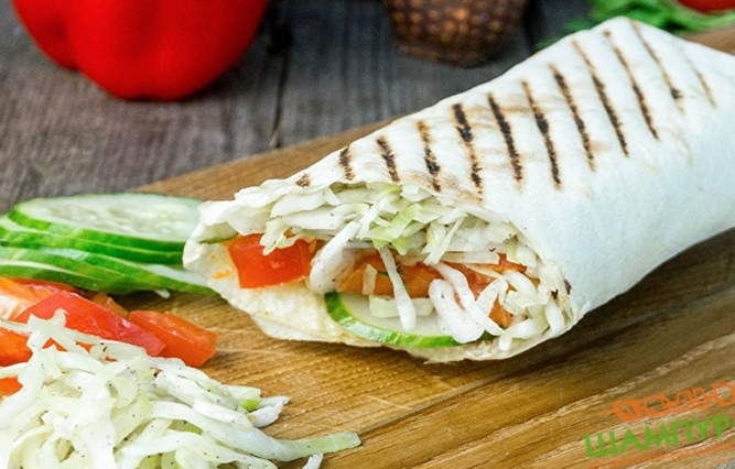 Шаурма maxi овощная с фермерским сыром