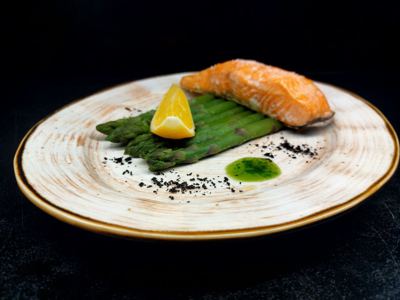 Семга на гриле