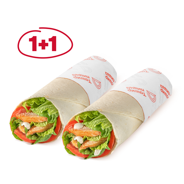 Ролл салат Цезарь 1+1