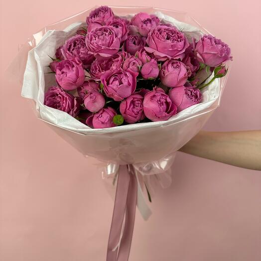 Пиновидная кустовая Роза Мисти Баблз