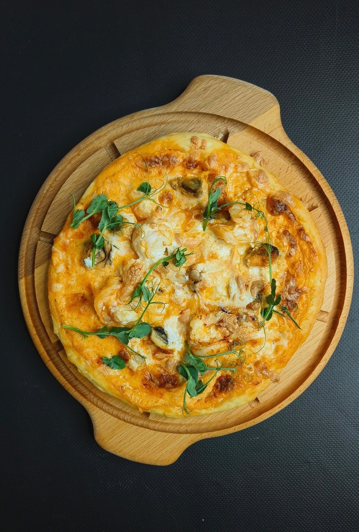 Пицца с курицей и грибами 22 см