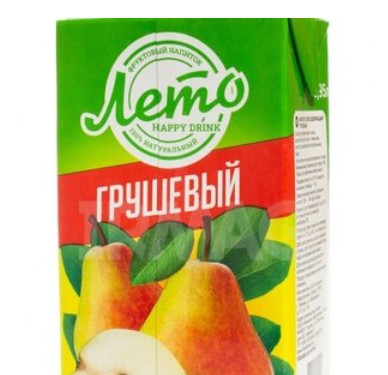 Детский сок грушевый лето