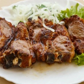 Шашлык (баранье яблоко)