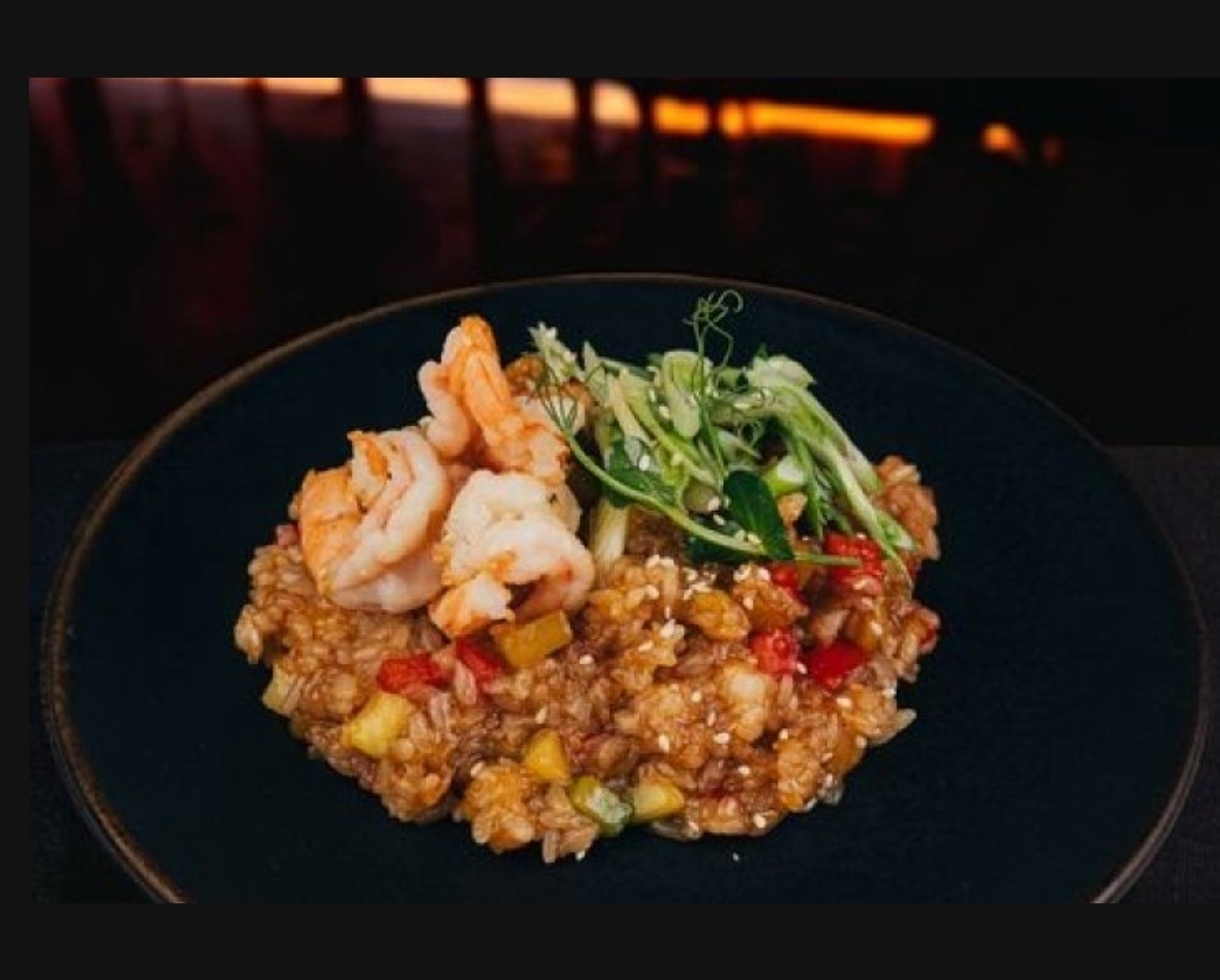 Тяхан с креветкой