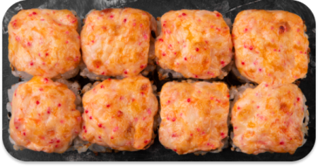 Роллы со снежным крабом и огурцом