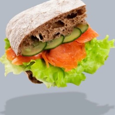 Чиабатта с красной рыбой