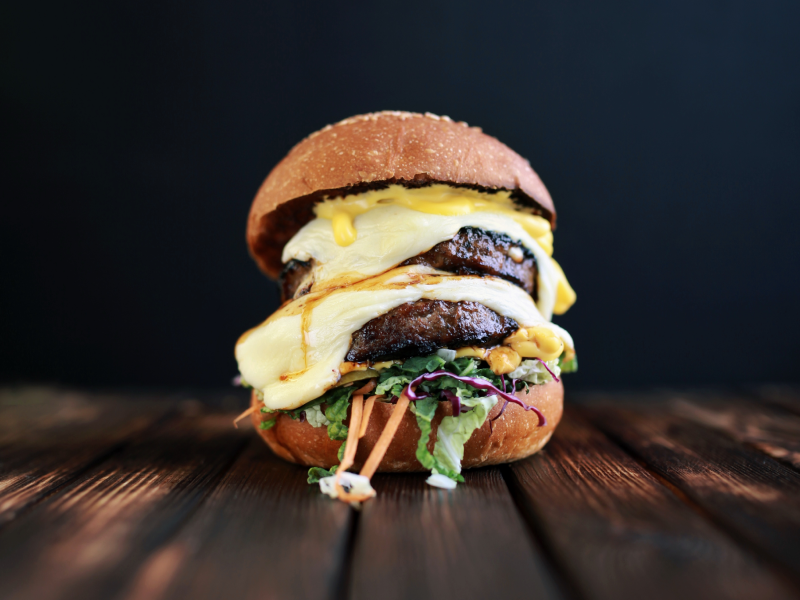 Cheese monster burger