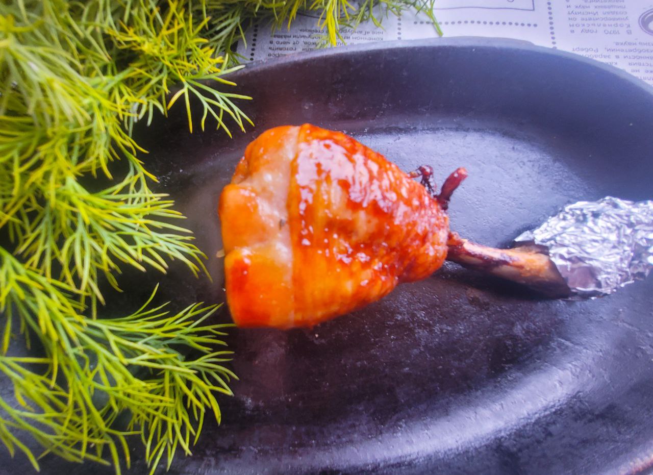 Куриный "Чупа Чупс" в медово-соевом соусе