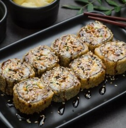 Ролл Сырный угорь темпура