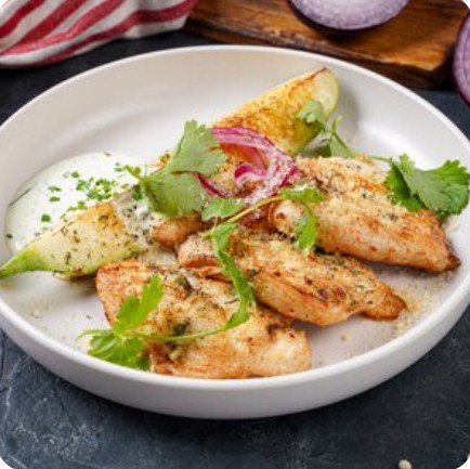 Медальоны из куриной грудки с кабачками