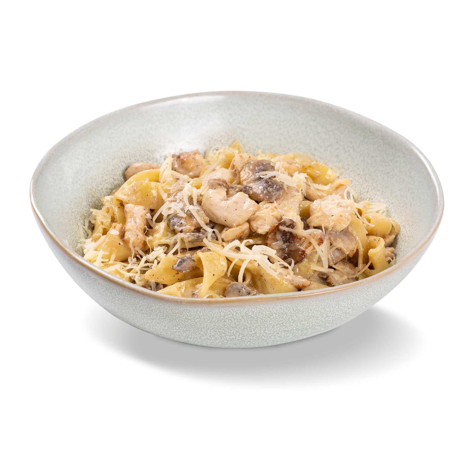 Паста Феттучини с курицей и грибами