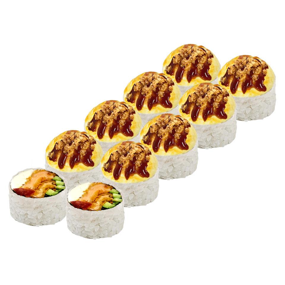 Кранч лосось унаги