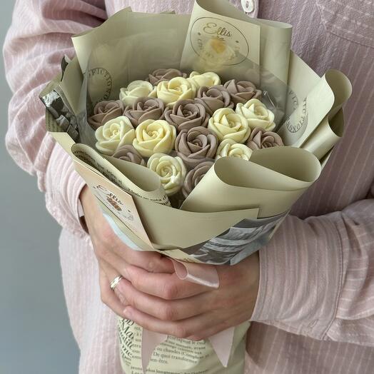 Букет из шоколадных цветов "Крафт"