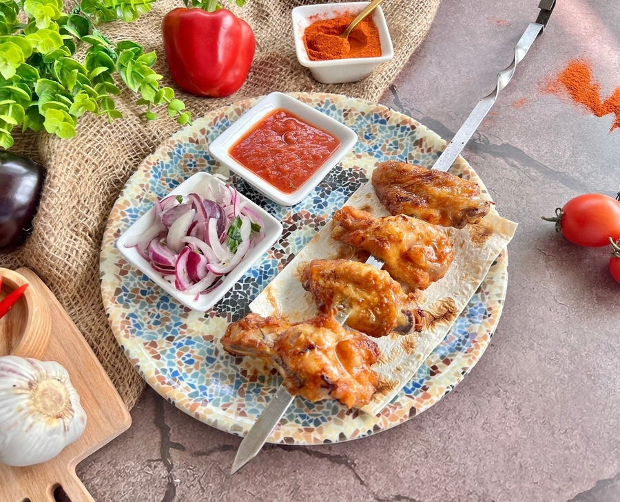Шашлык из куриных крыльев