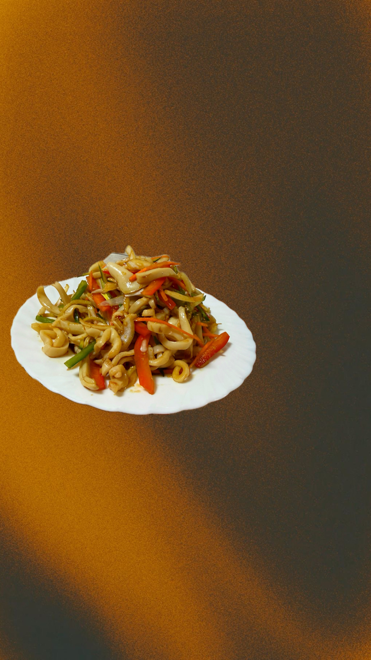 Салат из болгарского перца с кальмарами