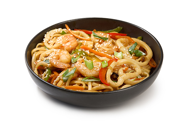 2-7 Удон с морепродуктами в устричном соусе