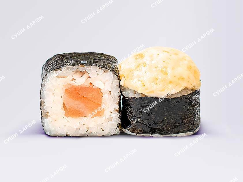 Запеченный мини ролл Чиз лосось