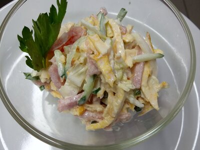 Салат Блинный