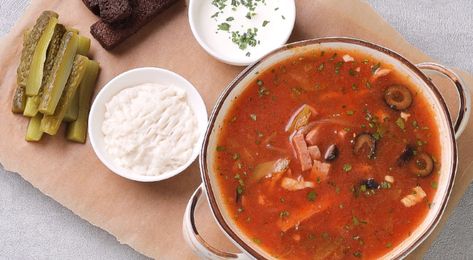 Мясная солянка