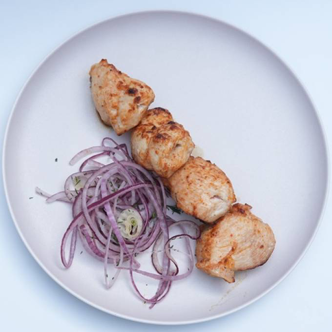 Шашлык из куриного филе