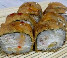 Жареный Ананас со снежным крабом