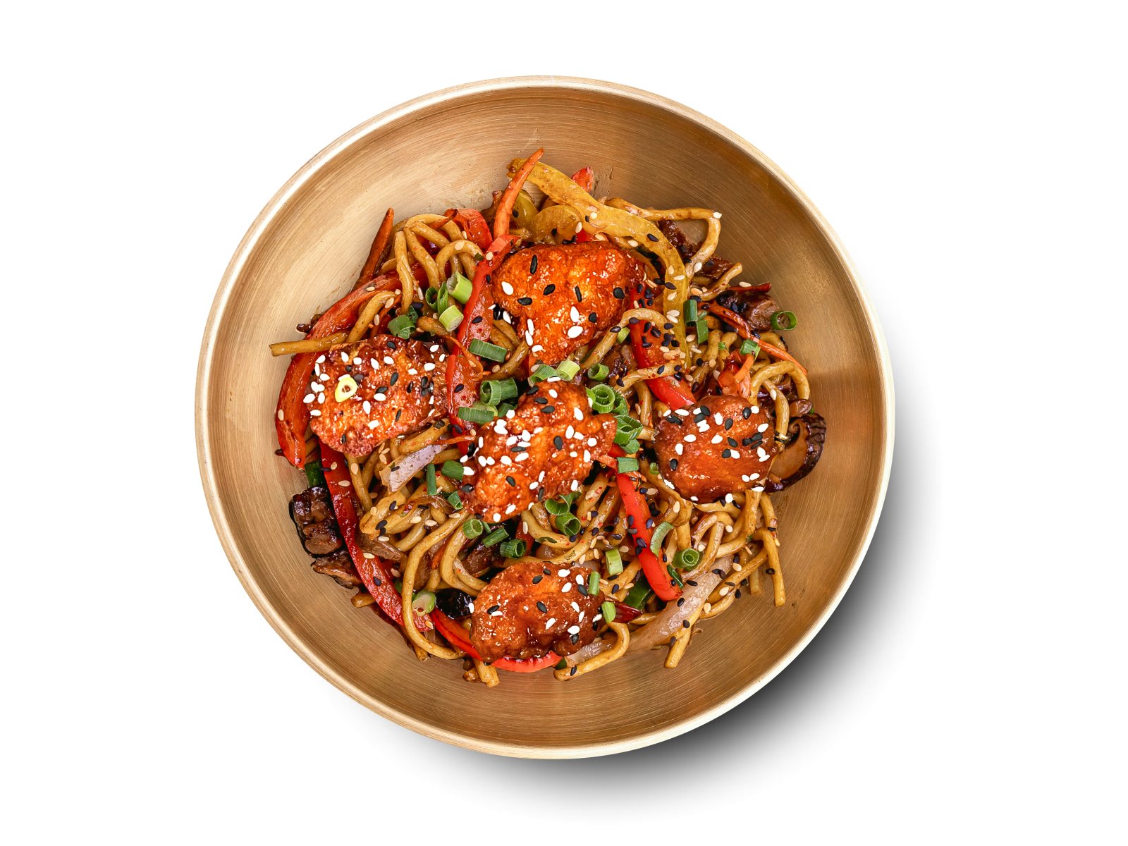 Лапша Удон острый терияки с Chicken Popcorn