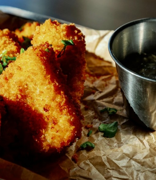 Fish & chips на тёмном эле