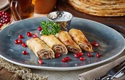Блинчики с мясом