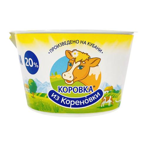 Сметана Коровка из Кореновки 20% 180г