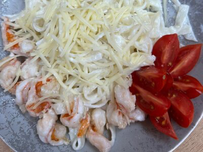 Паста с креветками