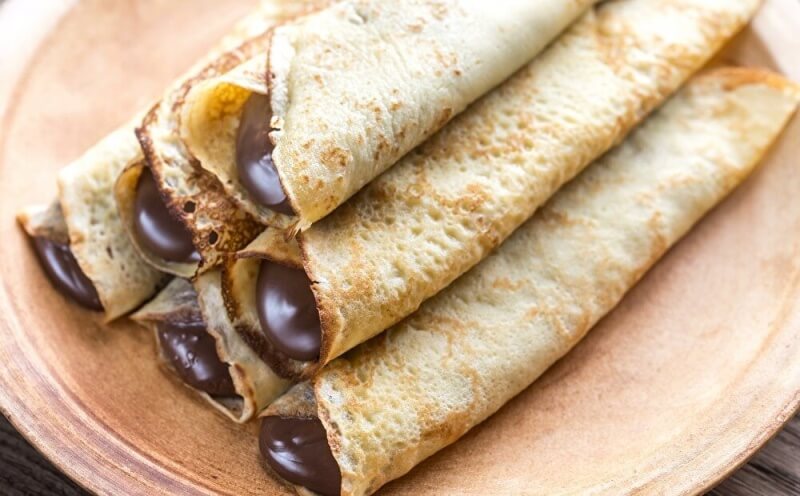 Блинчики с шоколадной пастой 6 шт.