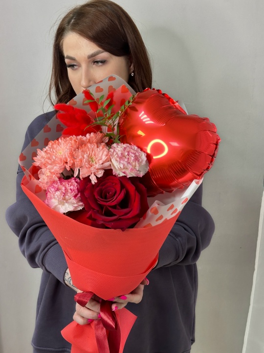 Комплимент с сердцем лав