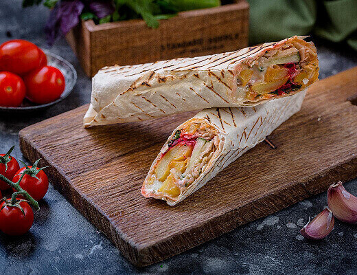 Шаурма микс курица+ягненок в лаваше