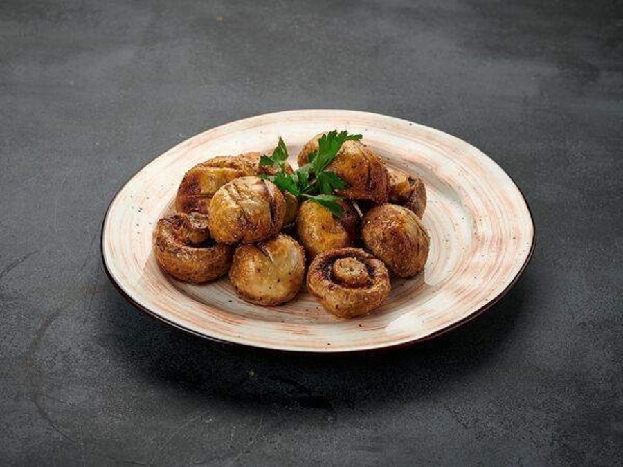 Шампиньоны на гриле