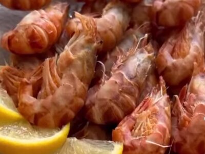 Креветка Гренландская на гриле