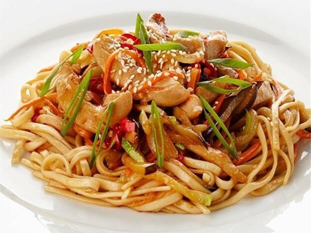 Wok с курицей