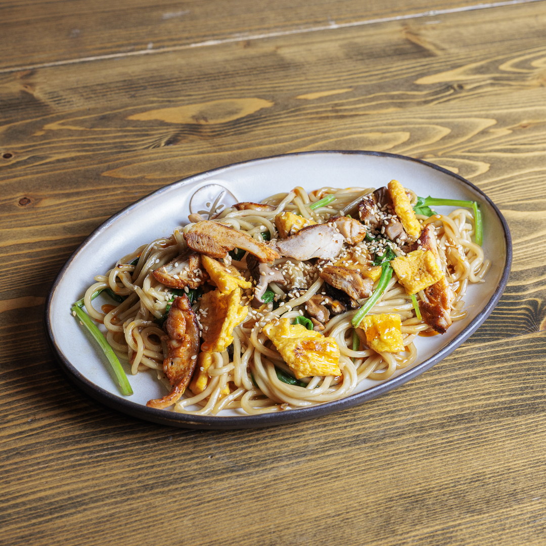 / Лапша с курицей терияки