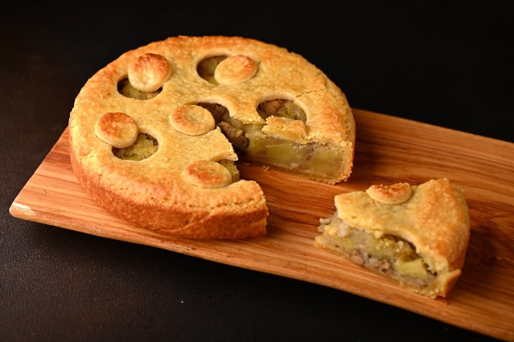 Пирог с картофелем и шампиньонами