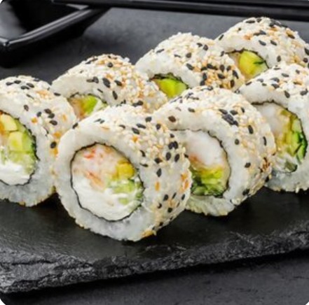 Креветки Филадельфия в кунжуте