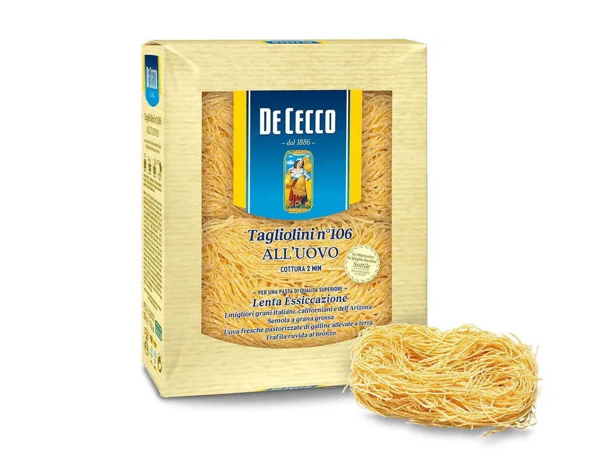 Паста De Cecco №106 Тальолини с добавлением яйца