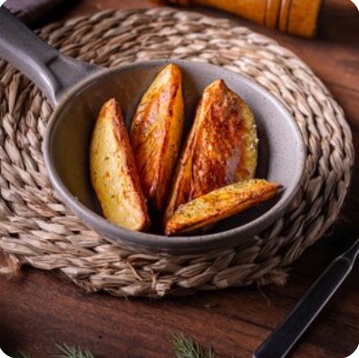 Запеченные картофельные дольки