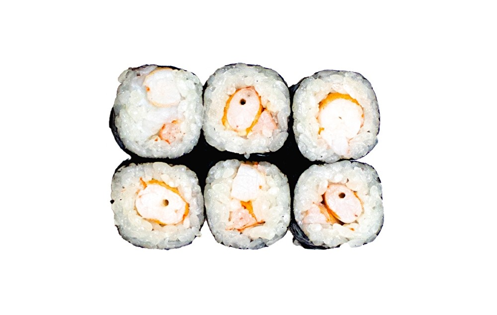 Маки с креветкой горячие в кляре