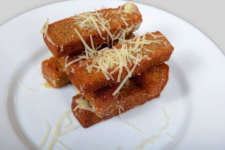 Гренки с сыром