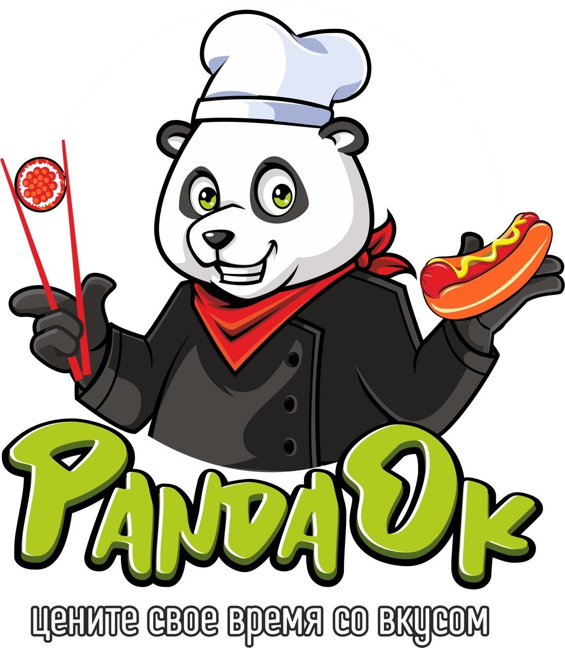 Панда ОК - логотип