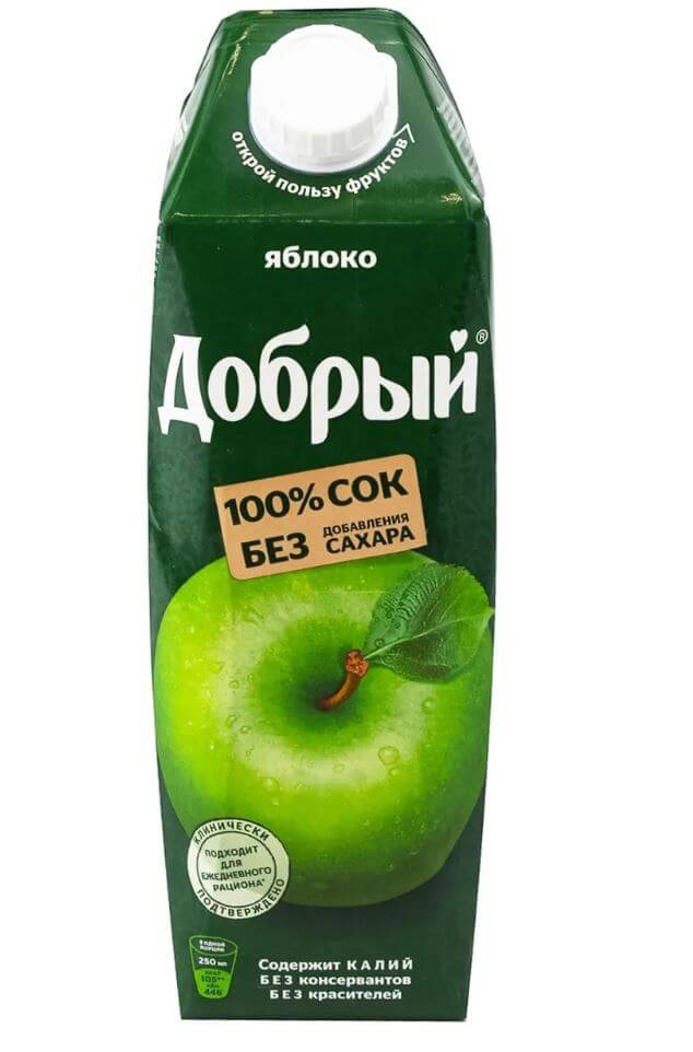 Сок Добрый яблоко 1 л