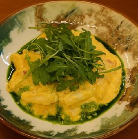 Токпокки в соусе карбонара