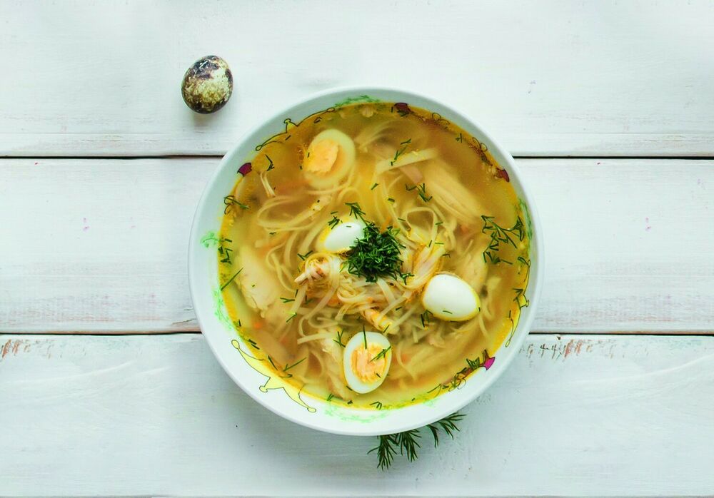 Куриный суп с лапшой 